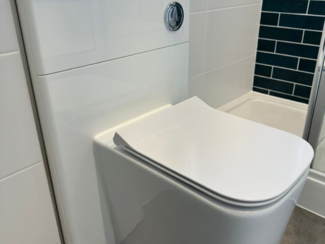 Bathroom tile finish