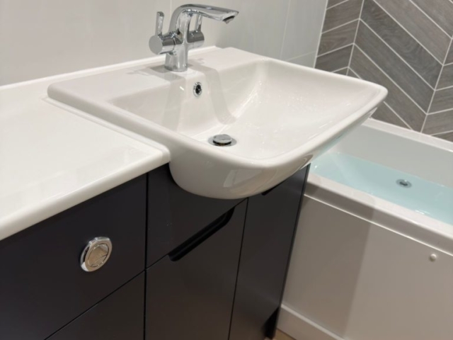 Luxury bathroom interior